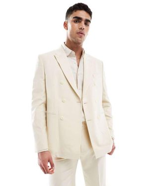 ASOS Regular Suit Jacket - Natural