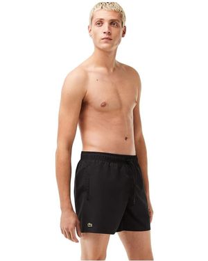 Lacoste Swimsuit With Classic Crocodile Logo - White