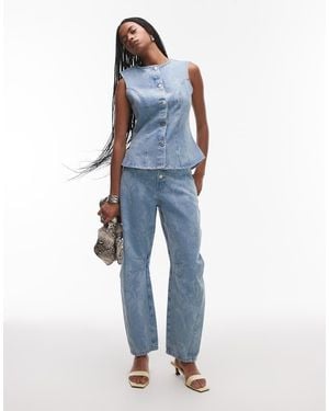 ASOS Barrel Leg Jean - Blue