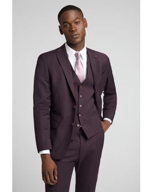 Antique Rogue Long Sleeve Slim Fit Suit Jacket - Blue