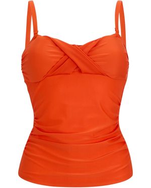 Regatta Ladies Aceana Iii Plain Tankini Top (Tangerine Tango) - Orange