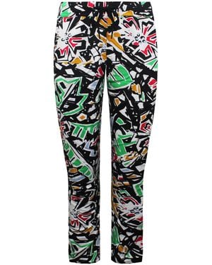 Vans Off The Wall Drawstring Waist Multicoloured Printed Trousers V5Izblk
