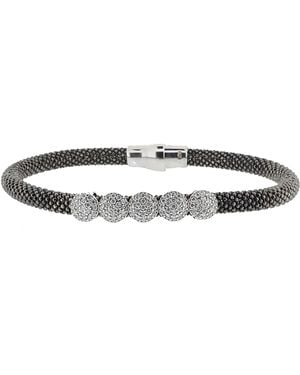 Orphelia 'Madigan' 925 Sterling Bracelet - Black