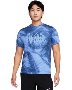 Nike Ombre Running Top - Blue
