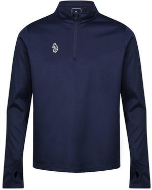 Luke 1977 Training Quarter Zip Sweat - Blue