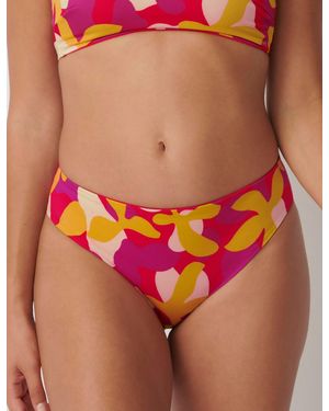 Sloggi 10210861 Shore Flower Horn High Leg Bikini Brief - Red