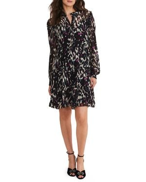 Phase Eight Millicent Print Tiered Dress - Black