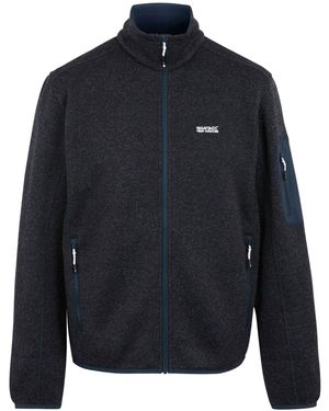 Regatta Newhill Marl Full Zip Fleece Jacket - Blue