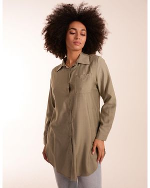 Blue Vanilla Striped Shirt - Natural