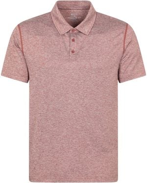 Mountain Warehouse 'Deuce' Polo Isocool High Wicking Casual Summer T-Shirt - Pink