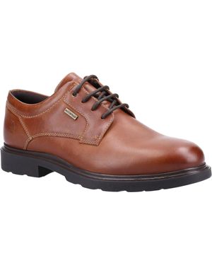 Hush Puppies Pearce Leather Lace-Up Shoes - Brown