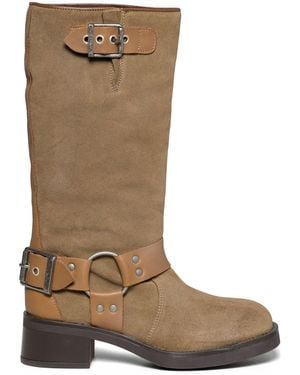 Steve Madden Suede Beau Tbn Boots - Brown