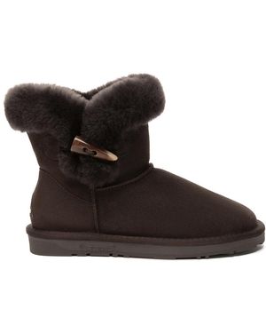 EverAu Australia Ever Au Robin Horn Toggle Button Mini Boots - Brown