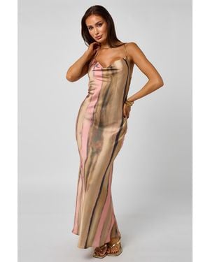 Urban Bliss Tie-Dye Maxi Dress - Pink