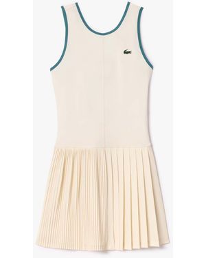 Lacoste Ultra Dry Tennis Dress With Removable Liner - Natural