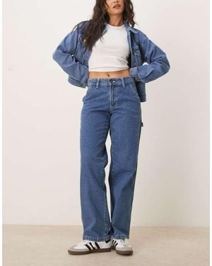Dickies Stevensville Loose Fit Carpenter Denim Jeans - Blue
