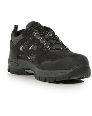 Regatta Mudstone Nubuck Safety Trainers /Granite) - Black