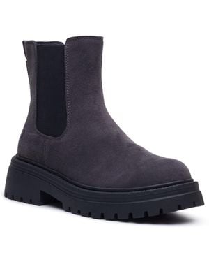 Hush Puppies Rose Chelsea Leather Heeled Boots - Blue