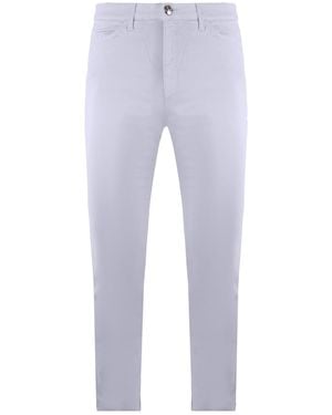 Armani Emporio J28 Skinny Fit Regular Waist Trousers - Blue