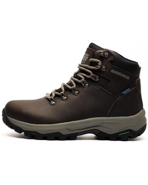 Karrimor Premium Mendip 4 Waterproof Leather Hiking Boots - Black