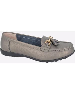 Boulevard Kacie Tassle Loafers - Grey
