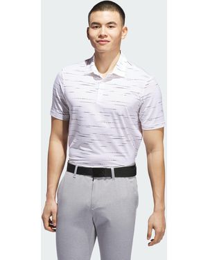 adidas Originals Ultimate365 Mesh Glimmer Print Polo Shirt - White