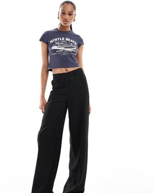 ASOS Design Relaxed Dad Trousers With 5 Pocket Detail - Blue