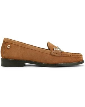 Carvela Kurt Geiger Leather Snap Loafers - Brown