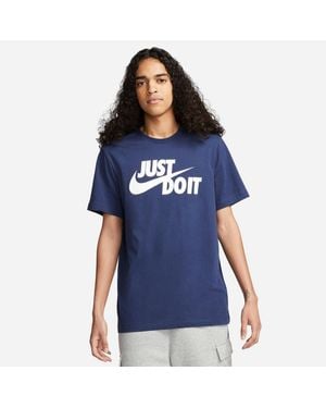 Nike Do It Swoosh T Shirt - Blue