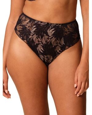 Gossard Lace Soirée High Waist Brief - Black
