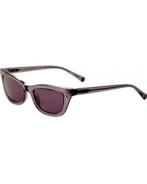 Kate Young For Tura K548-Gry-53 K548 53 Gry Katia Sunglasses - Brown