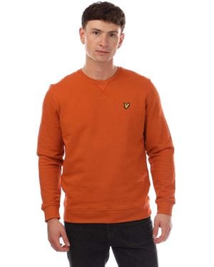 Lyle & Scott Lyle And Scott Crewneck Sweatshirt In Oranje