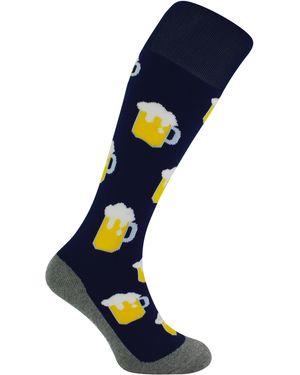 Hingly Hockeysokken Met Kleurrijke Coole Grappige Funky Ontwerpen - Blauw