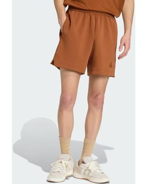 adidas Soft Lux Shorts - Brown