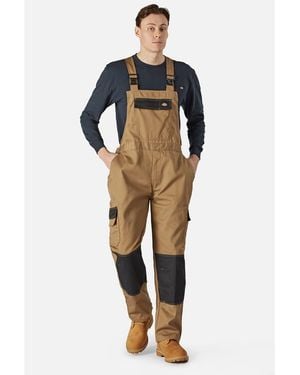 Dickies Everyday Bib And Brace Work Overall Cotton - Brown