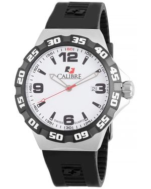 Calibre Lancer Swiss Made Movement Watch Rubber L3 Dial - Black