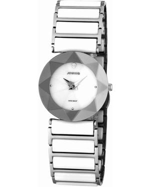 JOWISSA Facet 'Smother Of Pearl Watch - Black