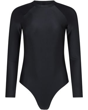 Mountain Warehouse Sydney Eéndelig Zwempak Met Lange Mouwen - Zwart
