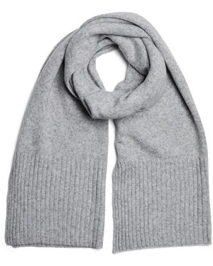 Pieces Accessories Ribbed Knit Scarf - Grey