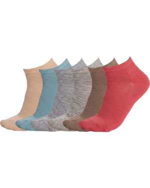 Pro Socks 6 Pairs Cotton Low-Cut S20506 - Pink