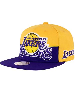Mitchell & Ness Nba Los Angeles Lakers Half And/ Cap - Purple