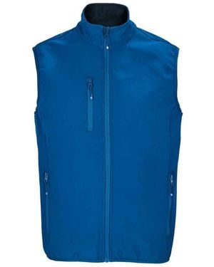 Sol's Falcon Softshell Recycled Body Warmer (Royal) - Blue
