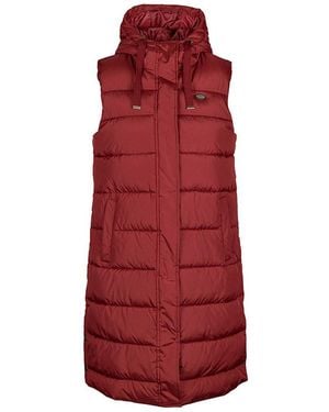 Trespass Ladies Leona Quilted Gilet (Dark Cherry) - Red
