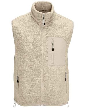 Sol's Adult Fury Sherpa Body Warmer (Shear/ - Natural