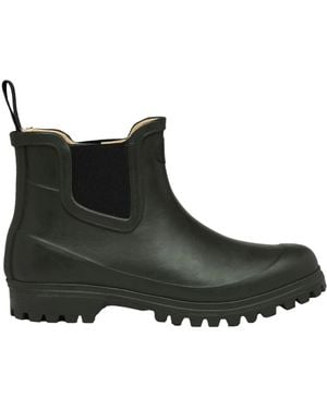 Superga Ladies 798 Rubber Mid Boots Sherwood) - Black