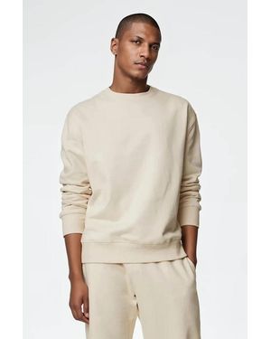 Secret Label Oversize Cotton Sweatshirt - Natural