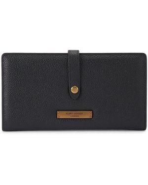 Kurt Geiger Leather Carnaby Sm 2 Zip Wallet - Black
