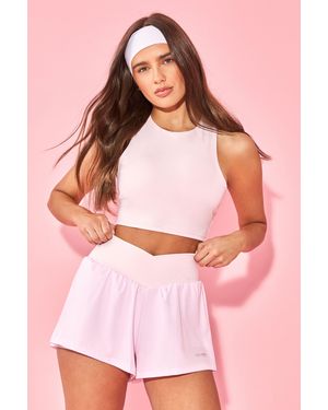 DSGN Studio Wrap Waist Running Short - Pink