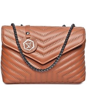 Luisa Vannini Bruin Rundleer Tas