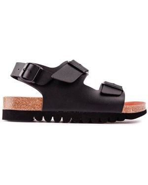 V.Gan Vegan Lima Footbed Sandalen - Zwart
